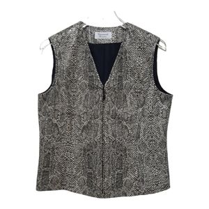 Giancarlo Ferrari Snake Print Vest Size 14